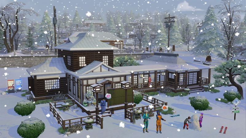 Forhåndsvisning af The Sims 4 Snowy Escape