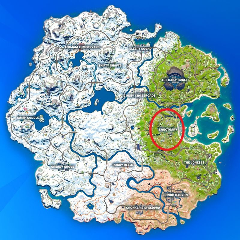 Fortnite Foundationin pomotaistelun sijaintistrategia