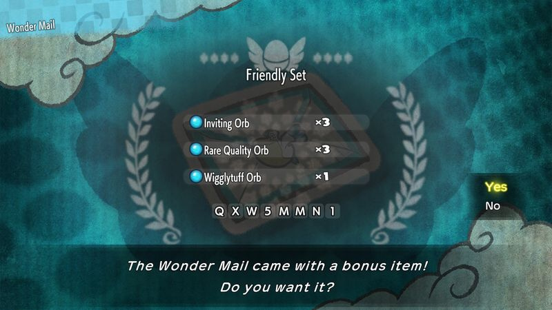 Pokemon Mystery Dungeon DX Wonder Mail-codes