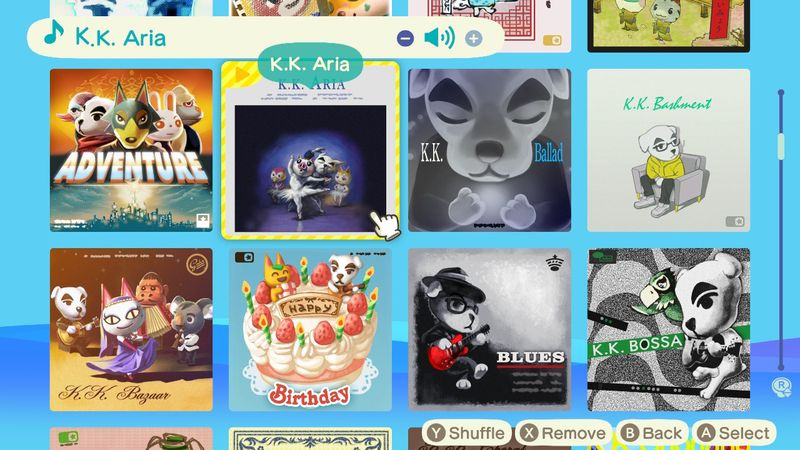 KK-tracks in Animal Crossing: New Horizons