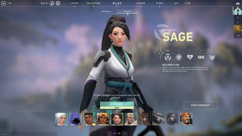 Personaggi valorosi: Sage