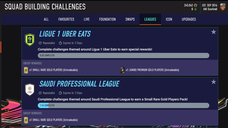 FIFA 21 SBC