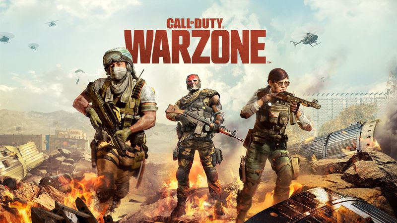 Titelskärm från Call of Duty: Warzone, ett av de bästa Battle Royale-spelen