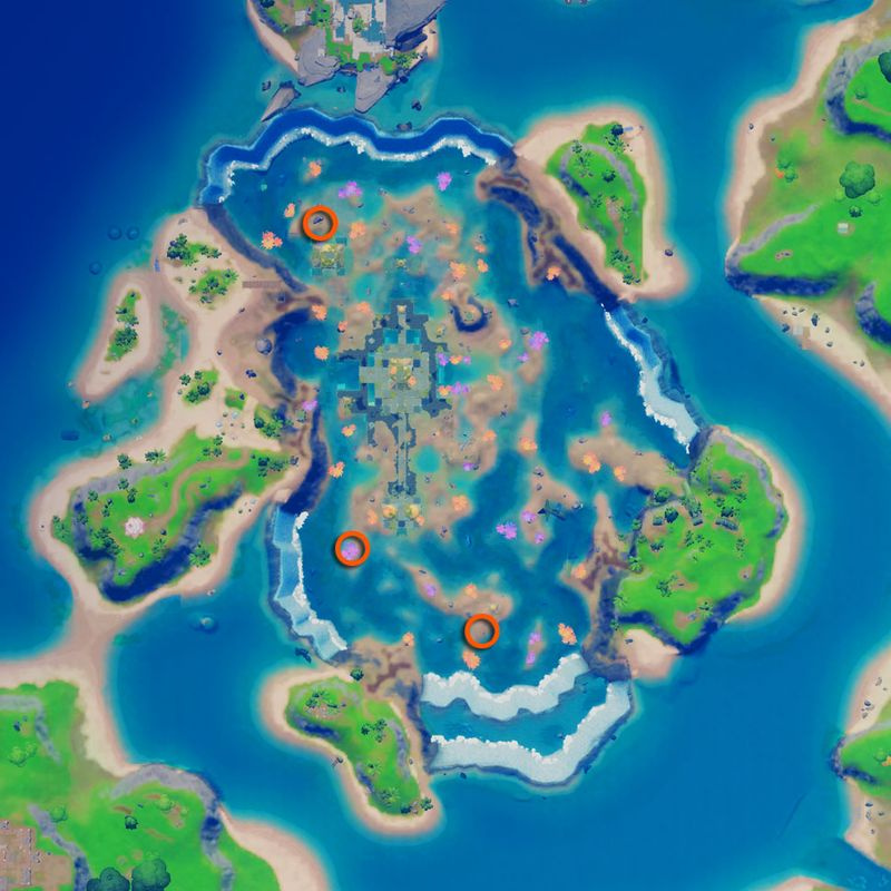 Fornite Coral Buddies signalplatskarta