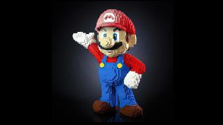 Super Mario Lego-figur i naturlig størrelse av Bricker Builds