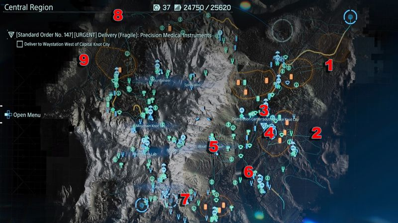 Death Stranding Cameosin keskialue