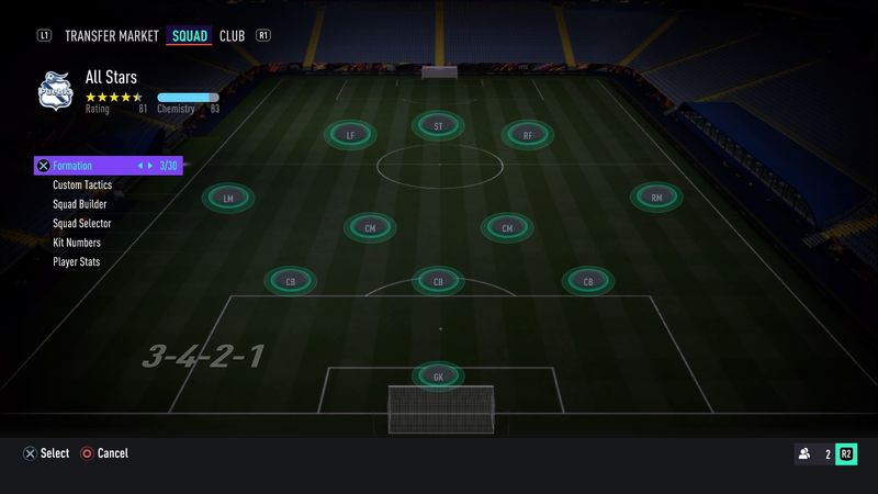 FIFA 21-formationer