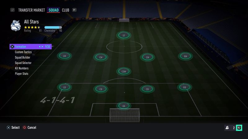 FIFA 21-formationer