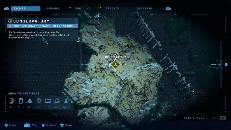 Halo Infinite serre missie kaartpictogram