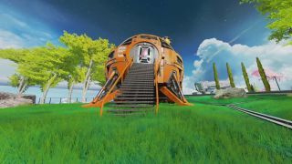 Apex Legends sesong 11 Storm Point Bangalore påskeegg oransje pod på olympus