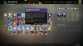 Destiny 2 -salauksen dekooderit