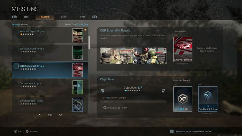 Call of Duty Warzone Missions kausi 4