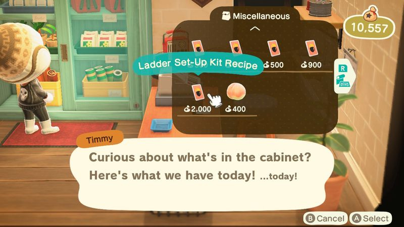 Animal Crossing New Horizons Trästege Set-up Kit