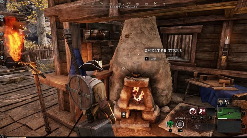 New World Settlement-smelter voor het raffineren van metalen