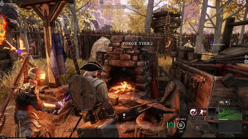 New World Settlement Forge voor het maken van slagwapens