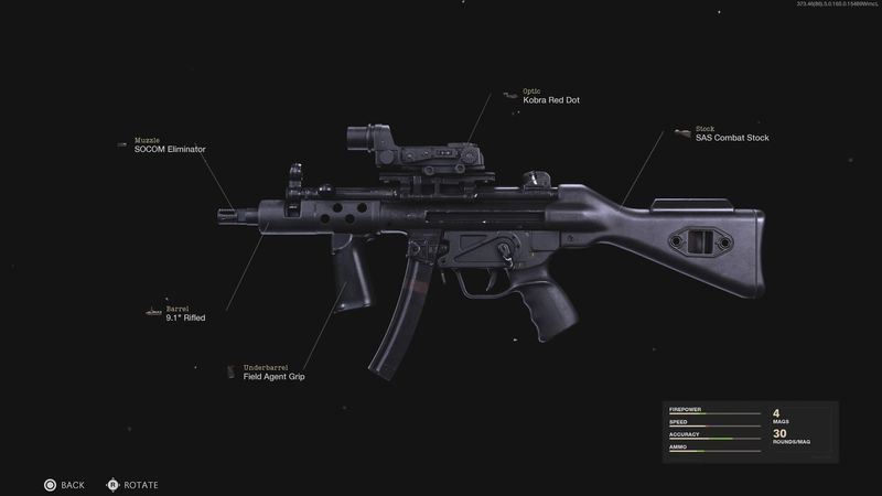 Bedste Cold War Warzone MP5 loadout medium rækkevidde