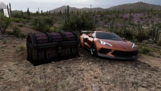 Forza Horizon 5 skattjakt nya höjder skattkista och 2020 korvett stingrocka
