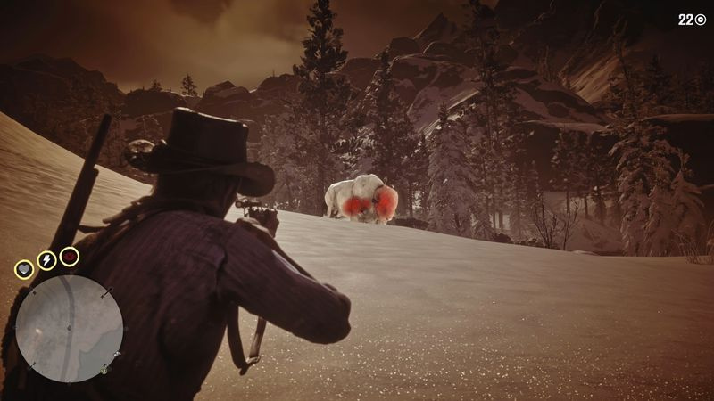 Red Dead Redemption 2 legendaariset eläimet - legendaarinen valkoinen biisoni