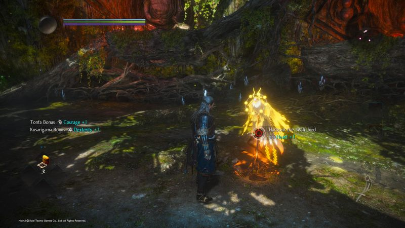 Nioh 2 Schutzgeist Beherberge den schnellen Vogel