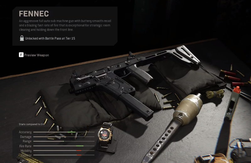 Modern Warfare Fennec SMG