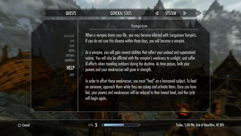 Skyrim vampier