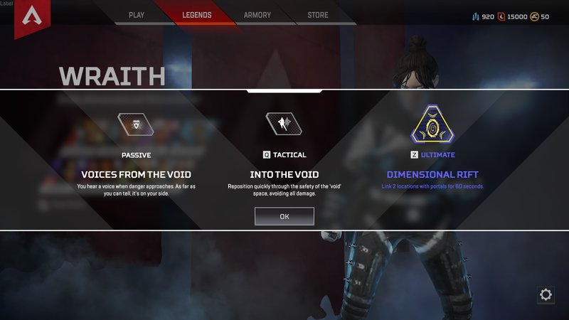 Apex Legends Wraith-evner og ultimative