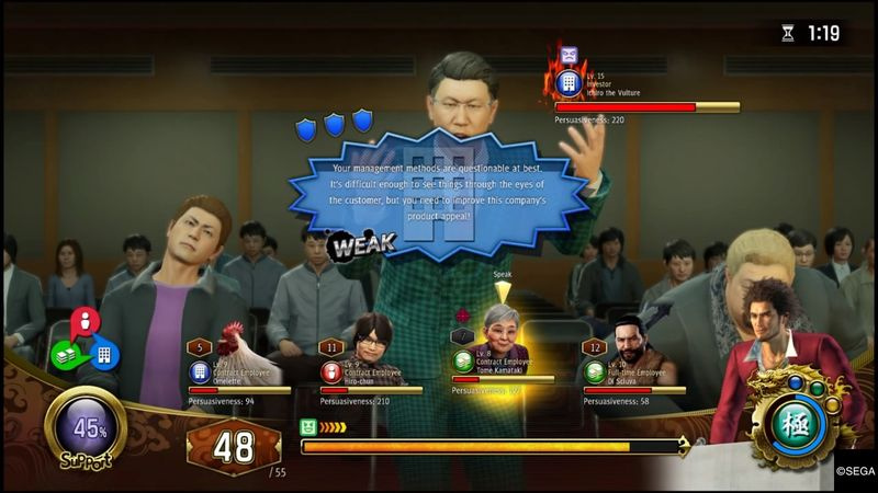 Yakuza Like A Dragon Management Riunione degli azionisti
