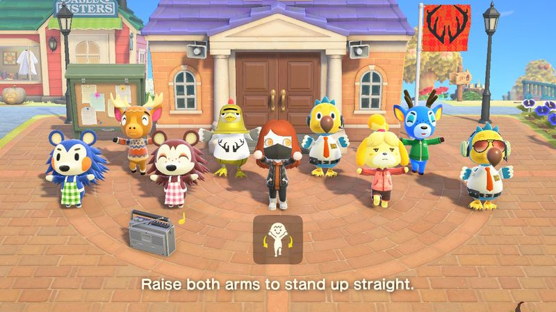 Guida allo stretching del gruppo di Animal Crossing New Horizons