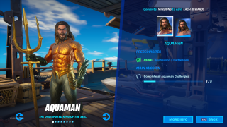Sfide di Fortnite Aquaman