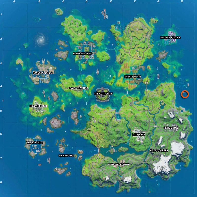 Fortnite Aquaman sfida la cronometro di nuoto di Dirty Docks