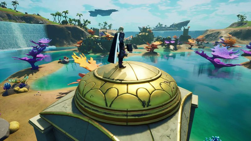 Fortnite flytande ringar på Coral Castle-platser