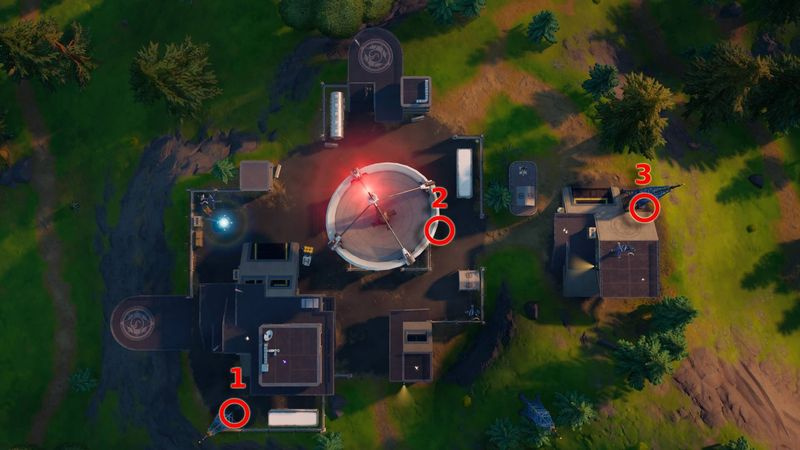 Fortnite Wiretaps-steder hos Defiant Dish