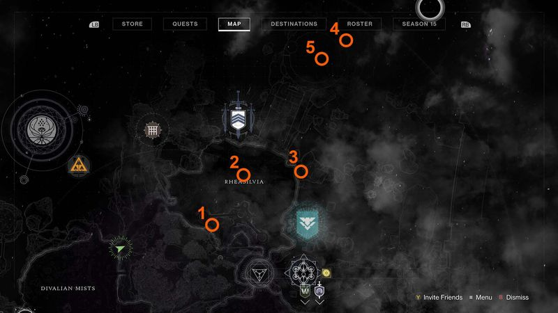 Destiny 2 stagione della mappa perduta di tracciare le stelle 3 atlas skew