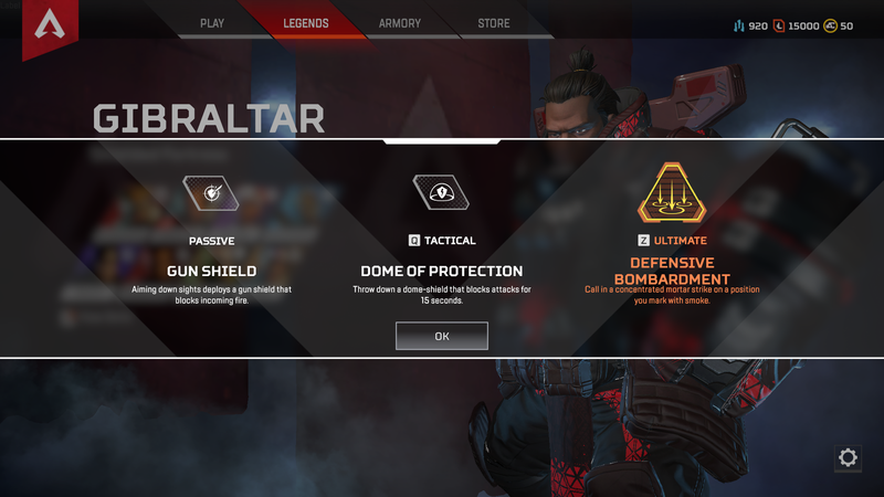 Apex Legends Gibraltar -kyvyt ja äärimmäiset