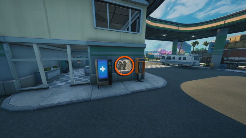 Fortnite Shady Doggo -grafitit Believer Beachillä