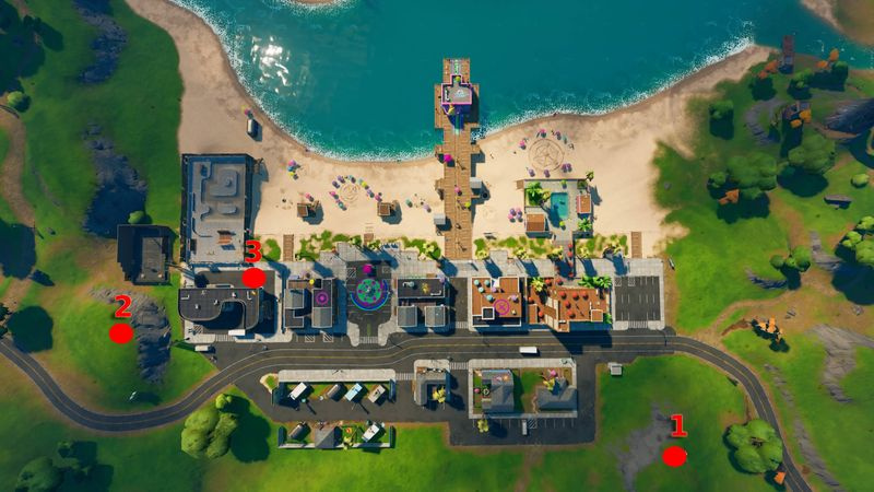Standort der Videokamera am Believer Beach
