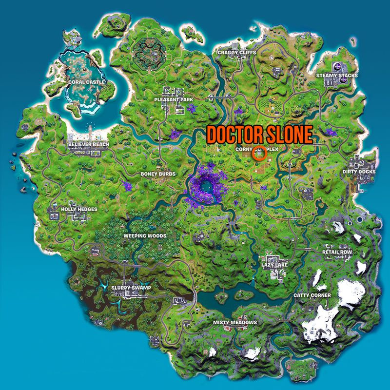 Damage Doctor Slone Fortniten sijaintikartta