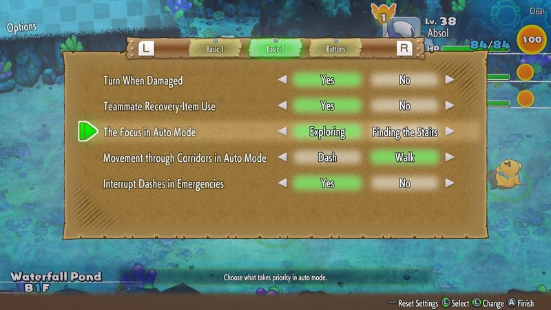 Pokemon Mystery Dungeon DX-tips: automatische modus