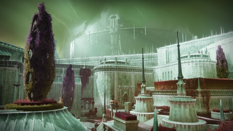 Destiny 2 Bungie kuvaa noidan kuningattaren valtaistuimen maailmanpalatsia