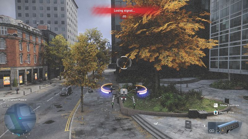 Tipps der Watch Dogs Legion: Das Fliegen einer Drohne außerhalb der Signalreichweite setzt sie außer Gefecht