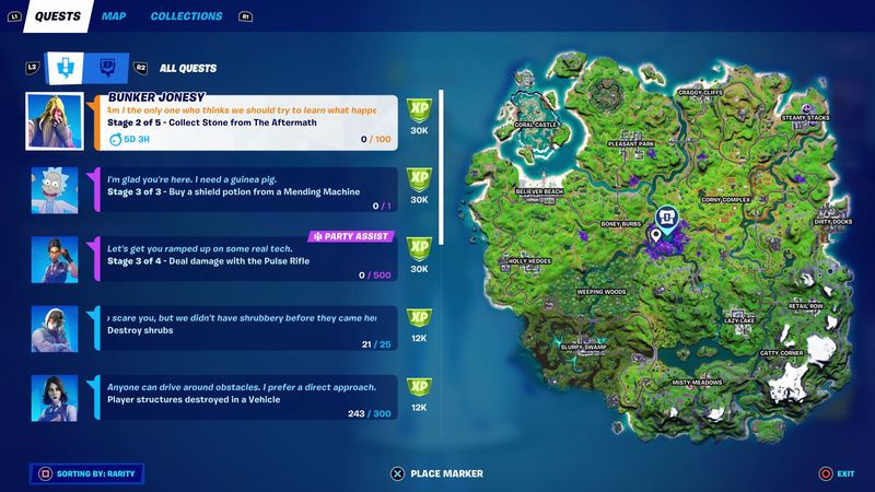 Fortnite Week 1 Quests Saison 7