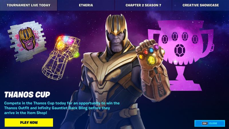 Fortnite Thanos Cup