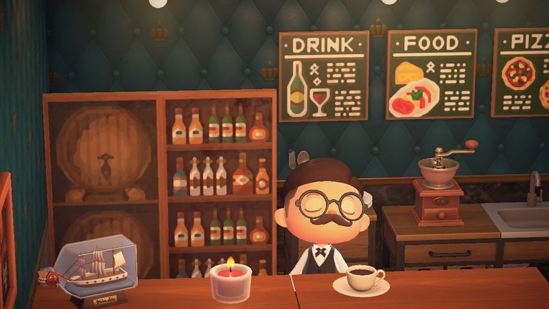 Animal Crossing: New Horizons bar improvvisato
