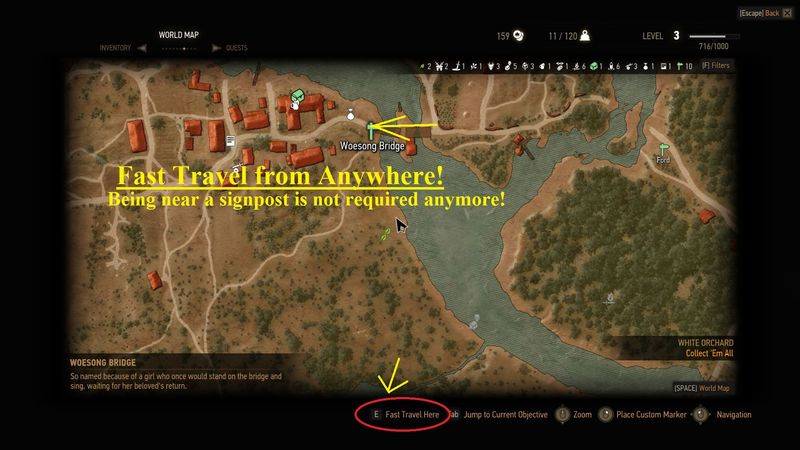 witcher 3 fast travel mod