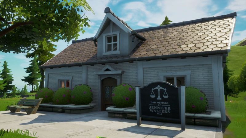 Fortnite Jennifer Walters kontorplacering