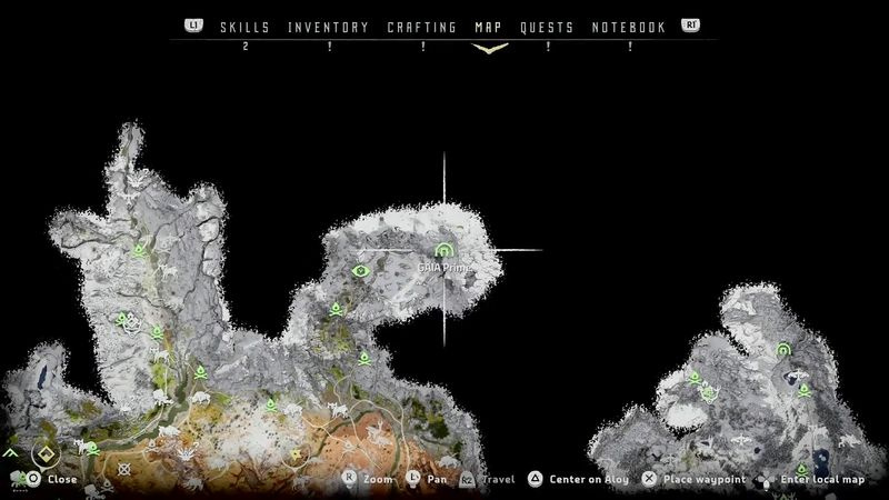 Horizon Zero Dawn kraftceller plassering 5: GAIA Prime
