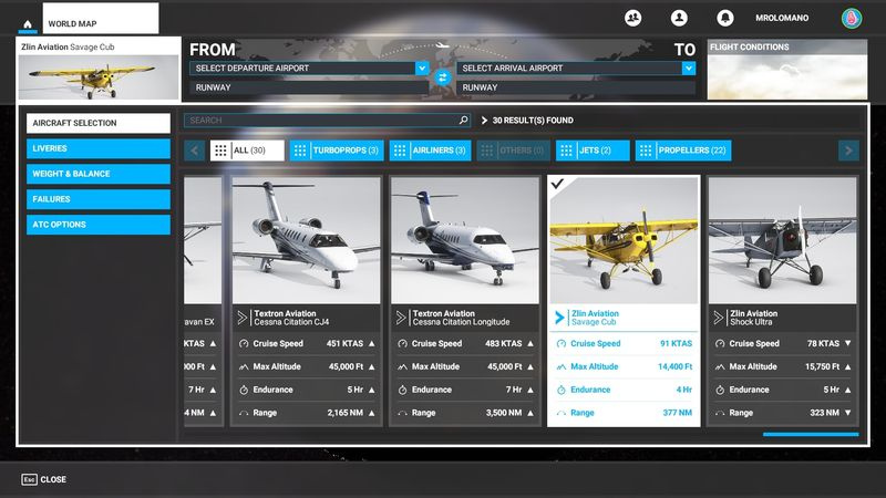 Microsoft Flight Simulator 2020 -aloittelija