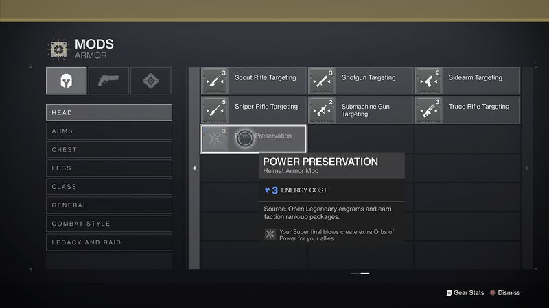 Destiny 2 Stasis armor mod kraftbevaring