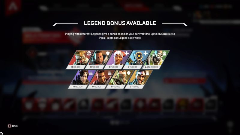 Apex Legends Bonus XP