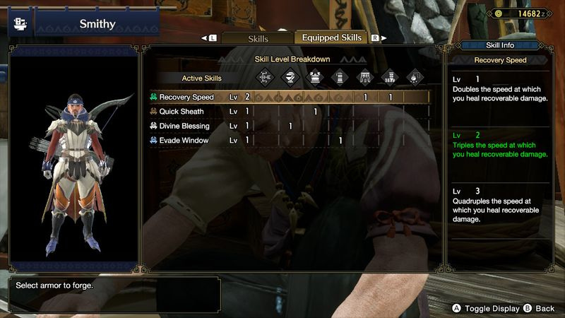 Monster Hunter Rise rustning färdigheter